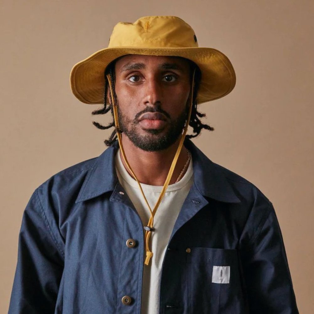 Ecologyst (formerly Sitka) Navy Waxed Cotton Bucket Hat in NAVY BLUE size LARGE